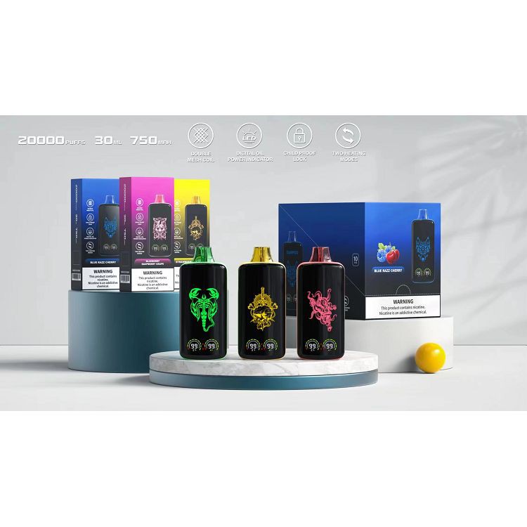 Pwffiau hudolus vape dish cŵl 20000